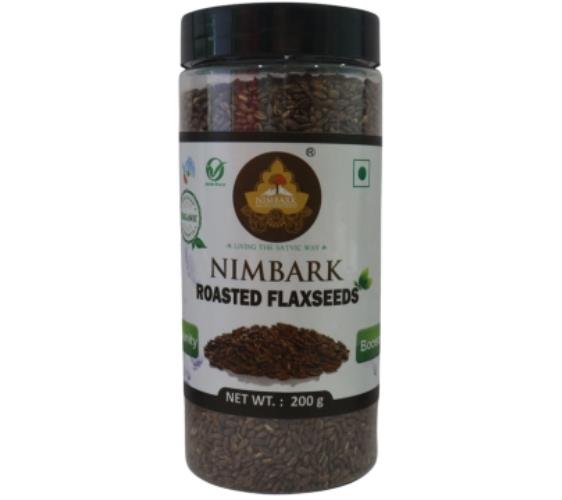 Nimbark Organic Roasted Flax Seeds | Diet Food | Alsi Seeds | Flax seeds 200gm