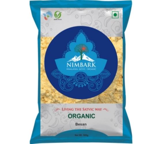 Nimbark Organic Besan | Ground Chickpeas Flour | Besan 500gm