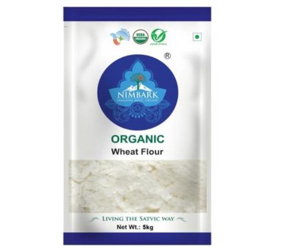 Nimbark Organic Whole Wheat Flour | Organic Wheat Flour | High Protein & Fiber | Gehoon ka Aata 5kg