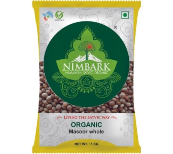 Nimbark Organic Masoor Whole 1Kg