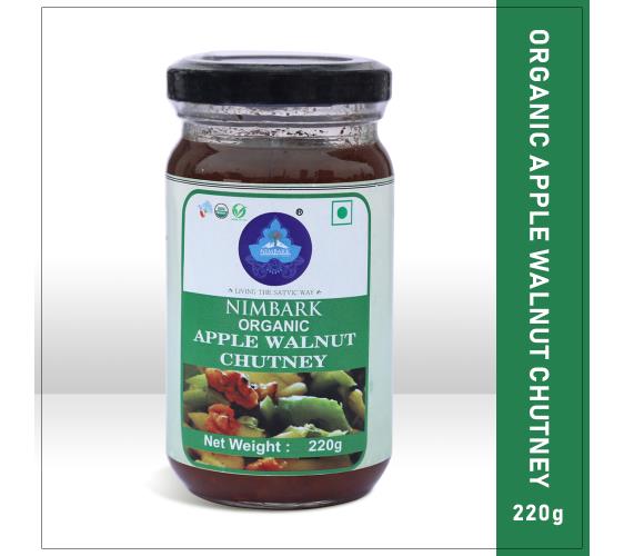 Nimbark Organic Apple Walnut Chutney | Chutney 220gm
