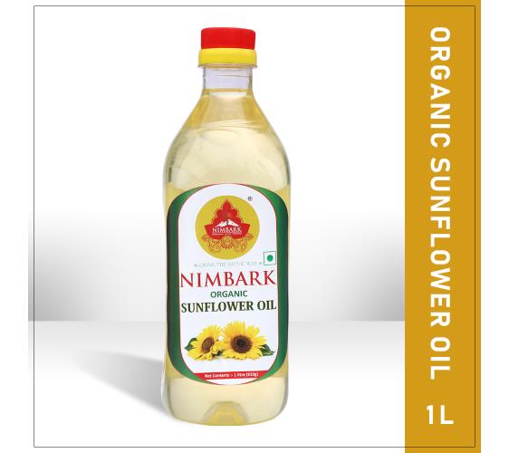 Nimbark Organic Sunflower Oil | Cooking Oil | Natural Oil | Surajmukhi Tel | Pure and Natural Oil 1Ltr