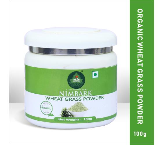 Nimbark Organic Wheat Grass Powder | Immunity Booster | Pure Natural and Organic | Organic Powder 100gm
