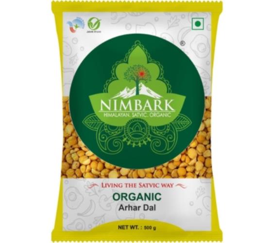 Nimbark Organic Unpolished Arhar Dal | Tur Dal | Pigeon Pea Split 500gm