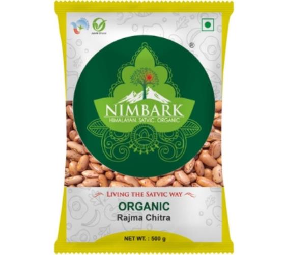 Nimbark Organic Rajma Chitra | Healthy Pulses | Chitra Rajma 500gm