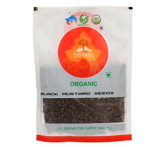 Nimbark Organic Black Mustard Seeds | Black Rai | Black Sarso | Whole Rai | Kali Sarso 100gm