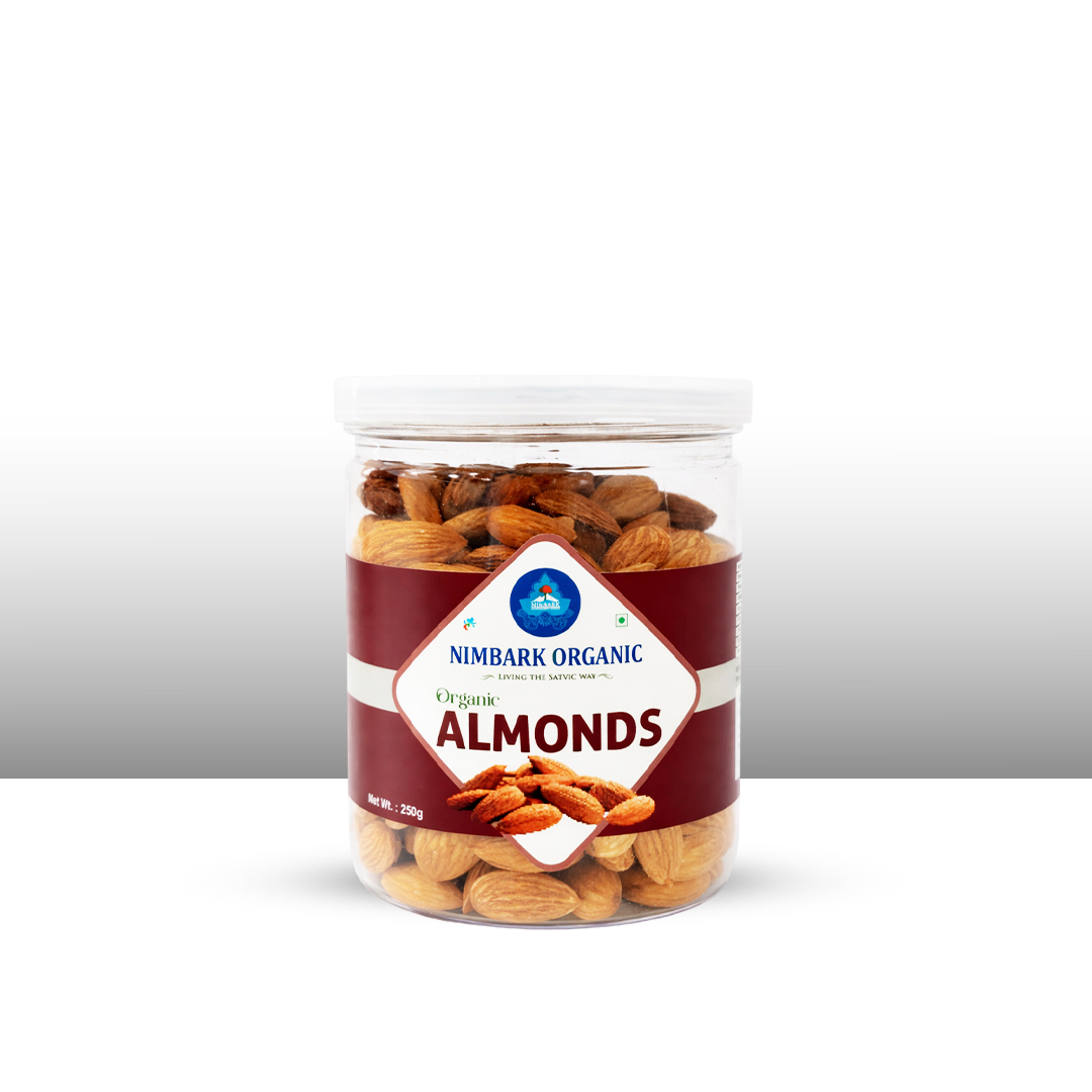 Nimbark Organic Almonds | Healhy Organic Dry Fruits | Almonds Kernels | Badam 250gm