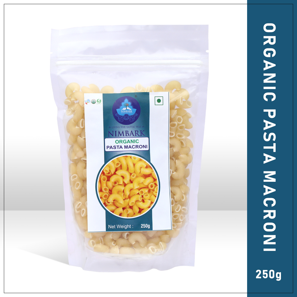 Nimbark Organic Pasta Macaroni | Macaroni | Healthy Pasta | Pasta Elbow Macaroni 250gm