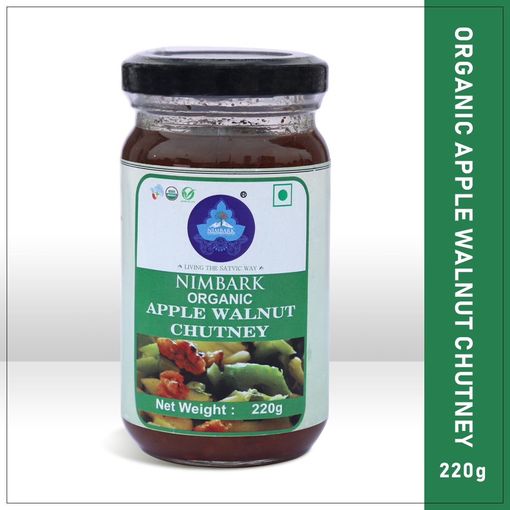 Nimbark Organic Apple Walnut Chutney | Chutney 220gm