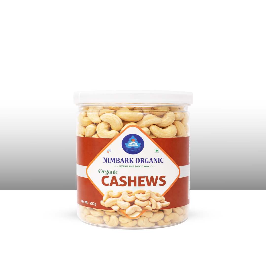 Nimbark Organic Cashews | Whole Cashews | Crunchy Cashew Nuts | Kaju 250gm