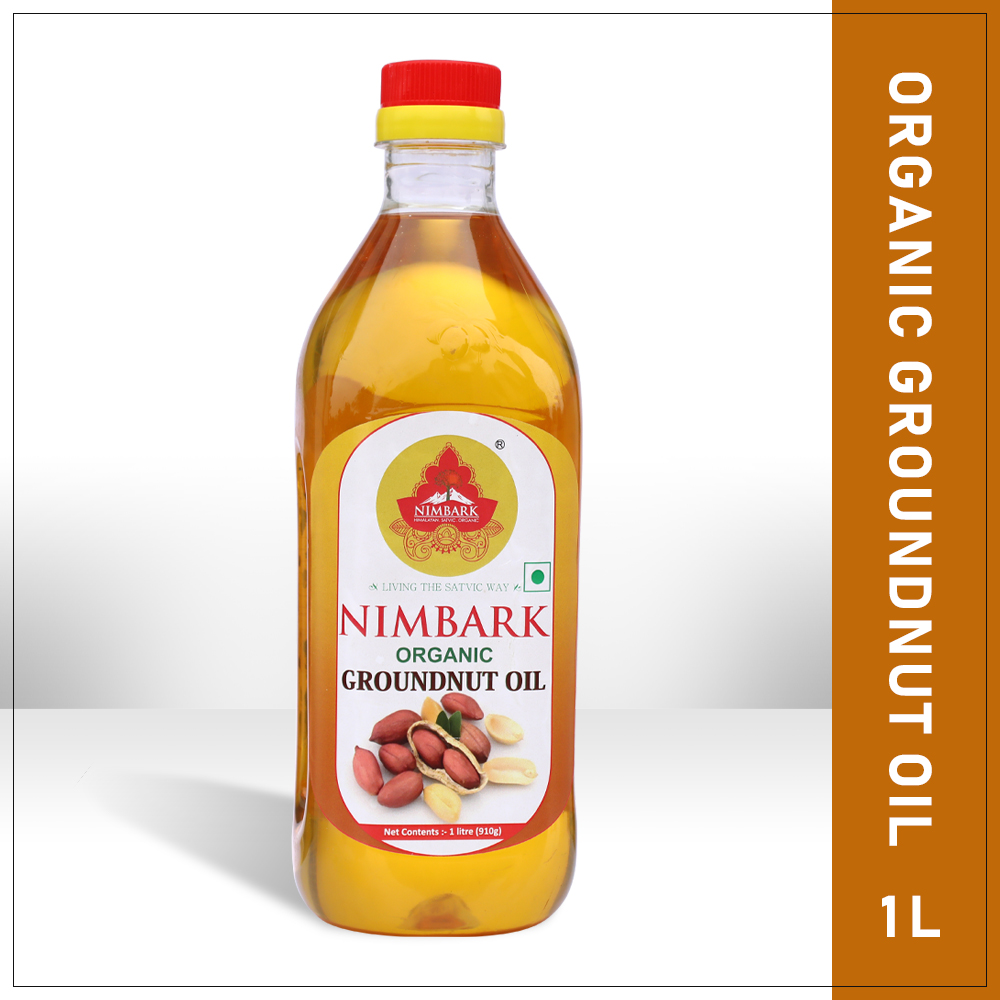 Nimbark Organic Groundnut Oil | Peanut Oil | Cooking Oil | Groundnut Oil | Moongphali ka Tel 1Ltr