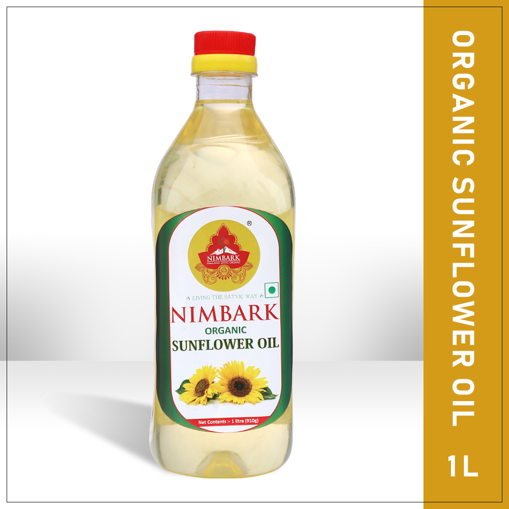 Nimbark Organic Sunflower Oil | Cooking Oil | Natural Oil | Surajmukhi Tel | Pure and Natural Oil 1Ltr