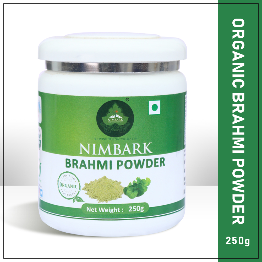 Nimbark Organic Brahmi Powder | 100% Pure and Natural Powder | Herbal Powder | Brahmi Powder 250gm