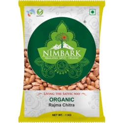 Nimbark Organic Rajma Chitra | Healthy Pulses | Chitra Rajma 1kg