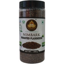 Nimbark Organic Roasted Flax Seeds | Diet Food | Alsi Seeds | Flax seeds 200gm