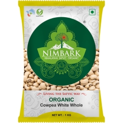 Nimbark Organic cowpea white wholeblack eye beans