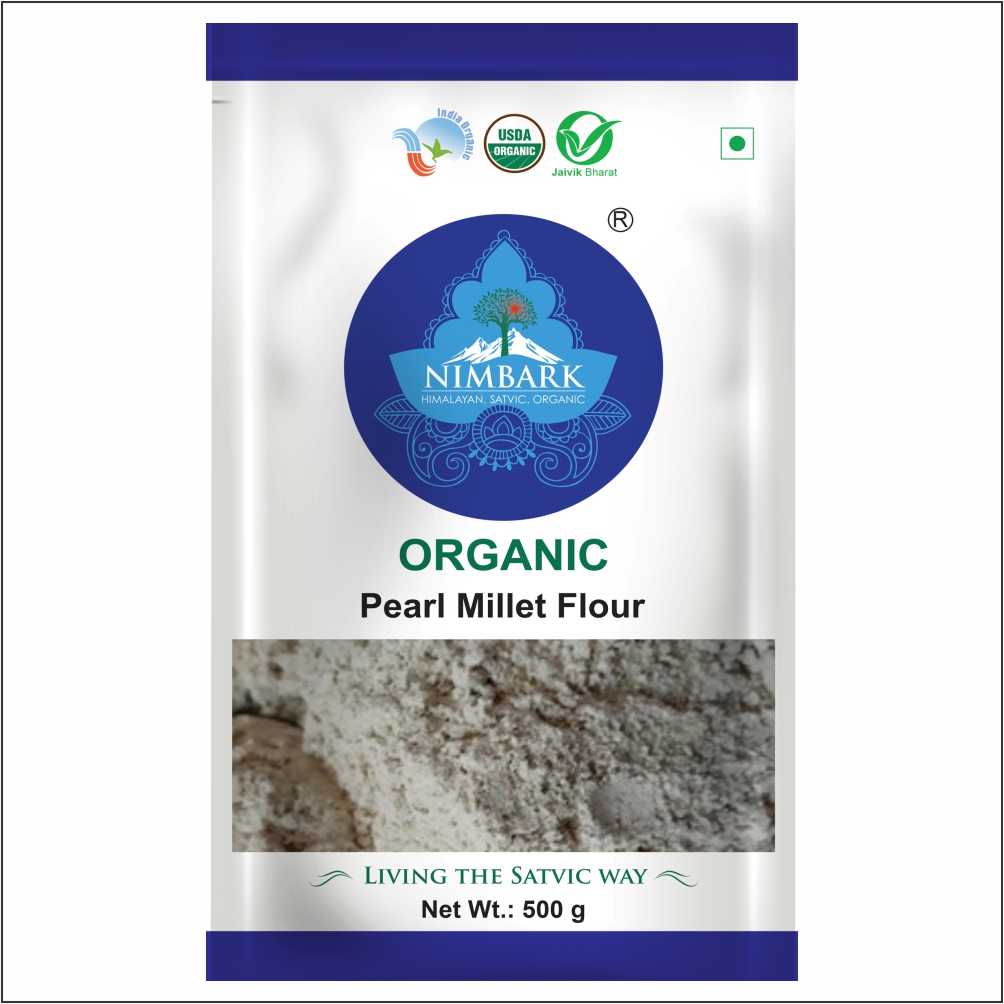 Nimbark Organic Pearl Millet Flour | Bajra Flour 500gm