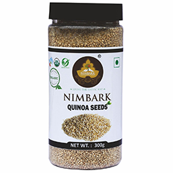 Nimbark Organic Quinoa Seeds | Gluten Free | High Fibre Seeds | White Quinoa Seeds 300gm