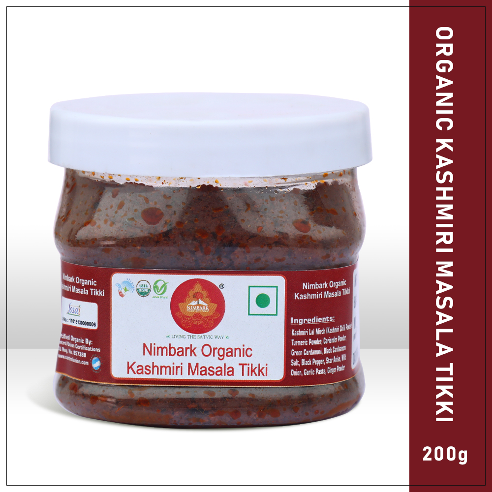 Nimbark Organic Kashmiri Masala Tikki | Kashmiri ver | Kashmiri Masala 200 gm
