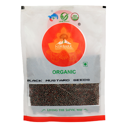 Nimbark Organic Black Mustard Seeds | Black Rai | Black Sarso | Whole Rai | Kali Sarso 100gm