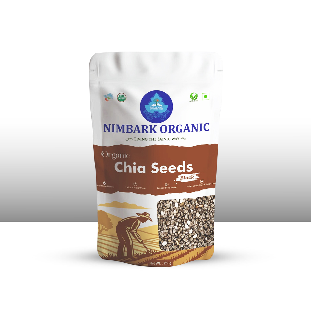 Nimbark Organic Chia Seeds Black | Diet food  | Chia Seeds for Weight loss | Healthy Seeds | Black Seeds 250gm