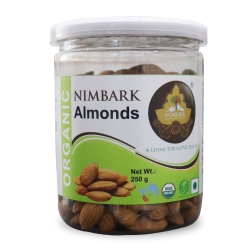 Nimbark Organic Almonds | Healhy Organic Dry Fruits | Almonds Kernels | Badam 250gm