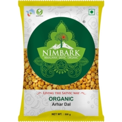 Nimbark Organic Unpolished Arhar Dal | Tur Dal | Pigeon Pea Split 500gm