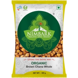 Nimbark Organic Whole Brown Chana | Brown Chana Whole | Kala Chana 500gm