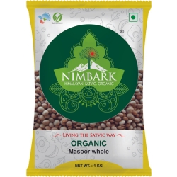 Nimbark Organic Masoor Whole 1Kg