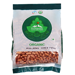 Nimbark Organic Rajma Chitra | Healthy Pulses | Chitra Rajma 500gm